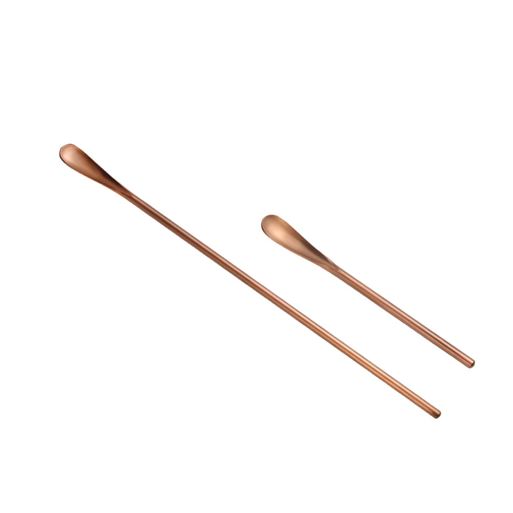 Bar Spoon Twisted - 2Pcs Sendok Koktail Stainless Steel Gagang