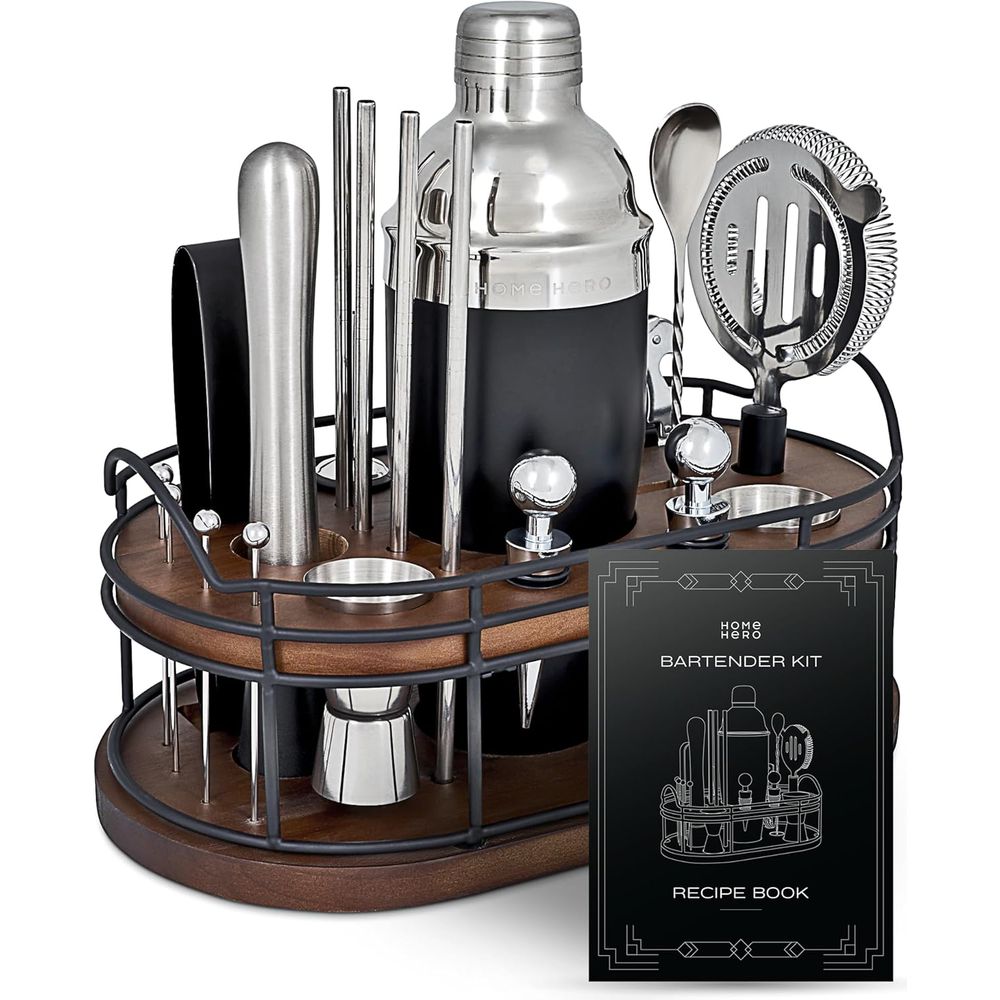 Cocktail Recipe Book - Set Perlengkapan Koktail & Bar 22-Piece