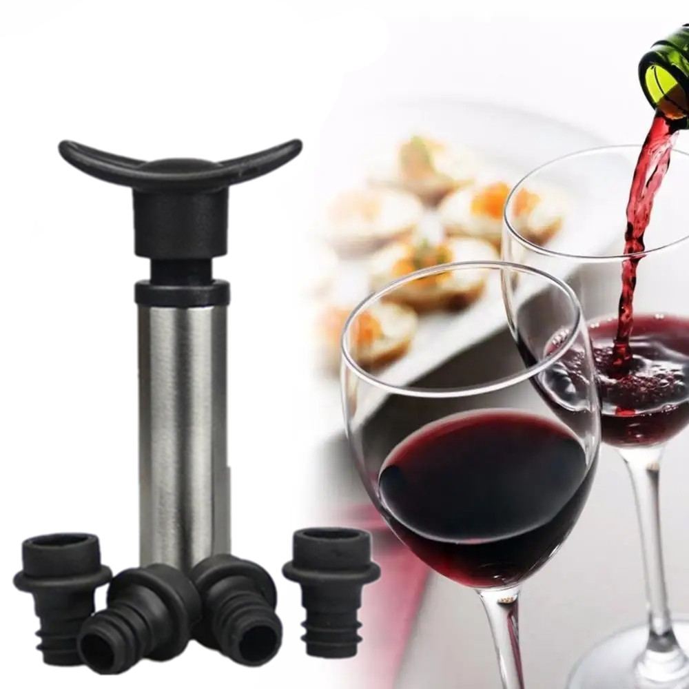 Wine Preservation Pump - Penyumbat anggur dengan pompa anggur vakum