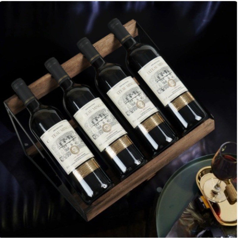 Rak Anggur Kayu untuk Bar Ruma - Home Bar Shelf ulasan dan harga