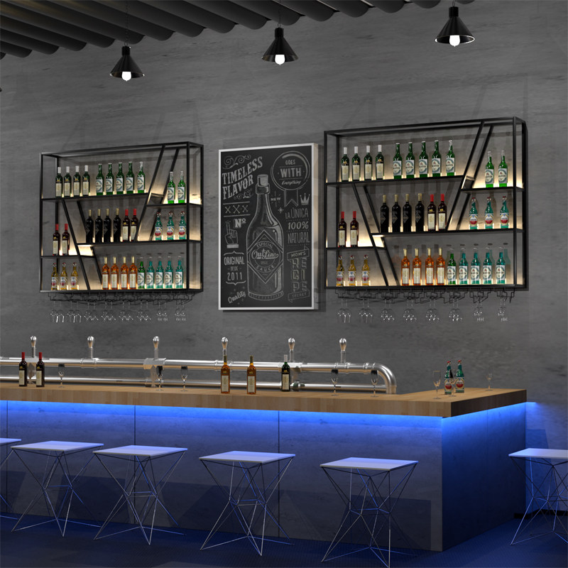 Rak & Lemari Anggur Besi Kreat - Home Bar Shelf ulasan dan harga