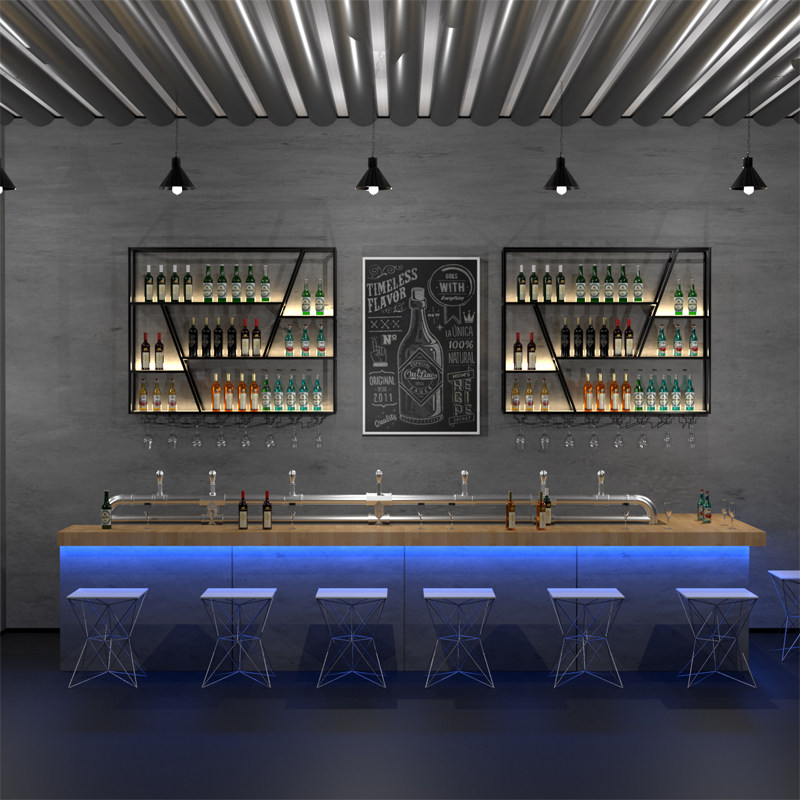 Rak & Lemari Anggur Besi Kreat - Home Bar Shelf ulasan dan harga