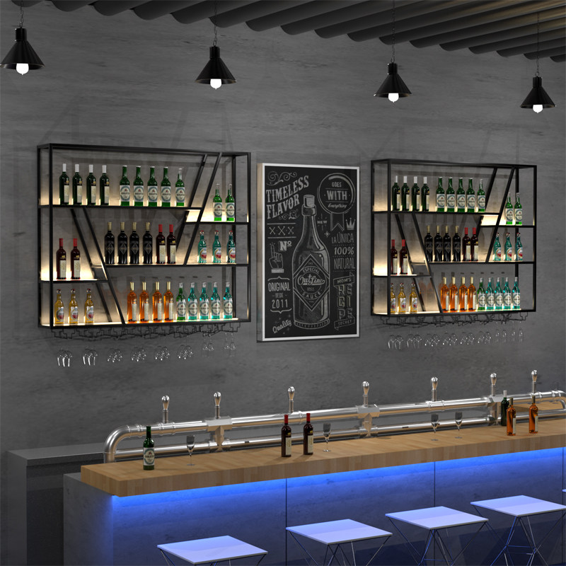 Rak & Lemari Anggur Besi Kreat - Home Bar Shelf ulasan dan harga