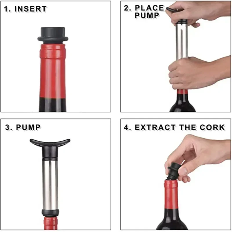 Kit pompa anggur vakum dengan  - Wine Preservation Pump ulasan dan harga