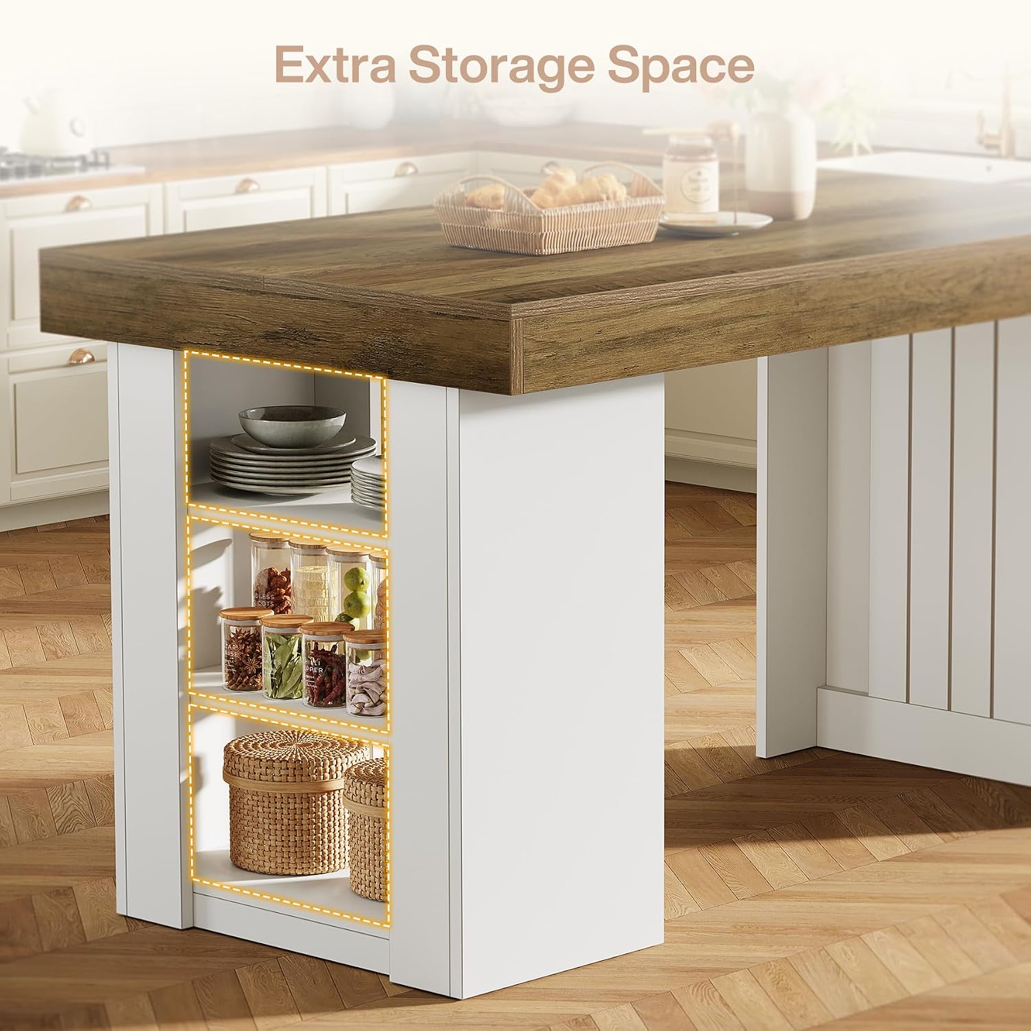Meja Dapur dengan Penyimpanan, - Home Bar And Counter ulasan dan harga