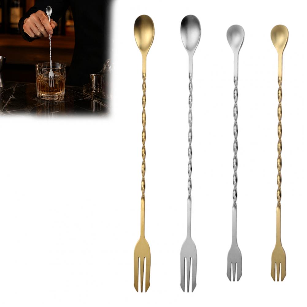 Pengaduk Koktail Stainless Ste - Bar Spoon Twisted ulasan dan harga