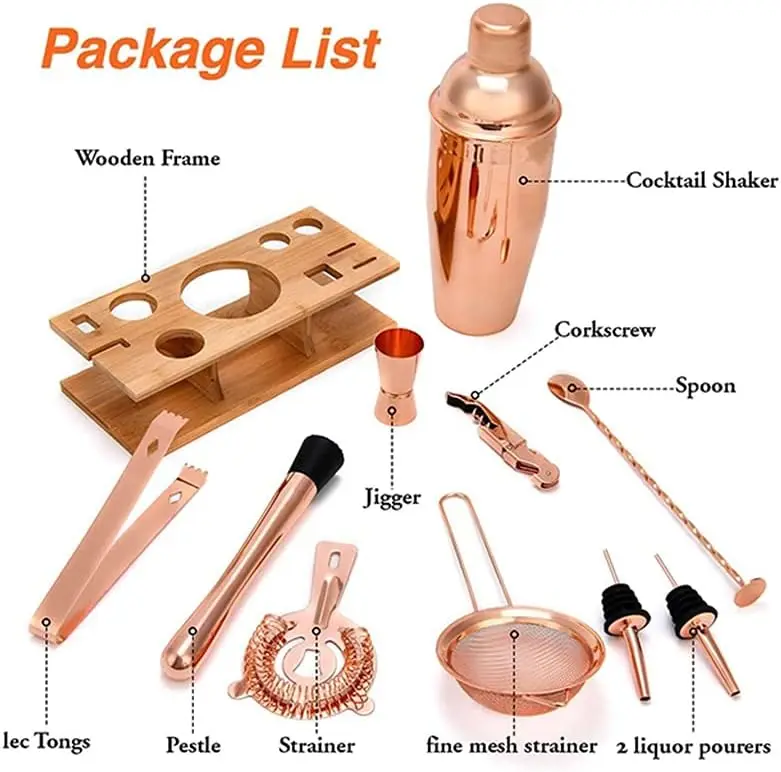 Set Perlengkapan Bartender 12- - Boston Shaker Set ulasan dan harga