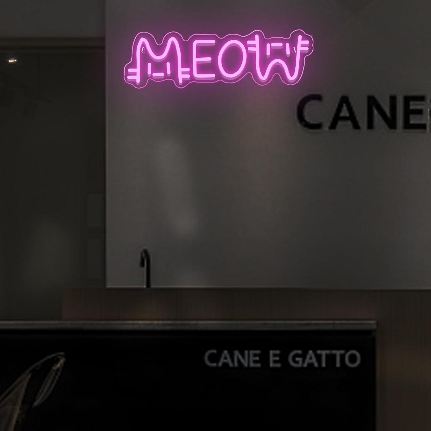 Lampu Neon LED Meow Bertenaga  - Home Bar Signs ulasan dan harga