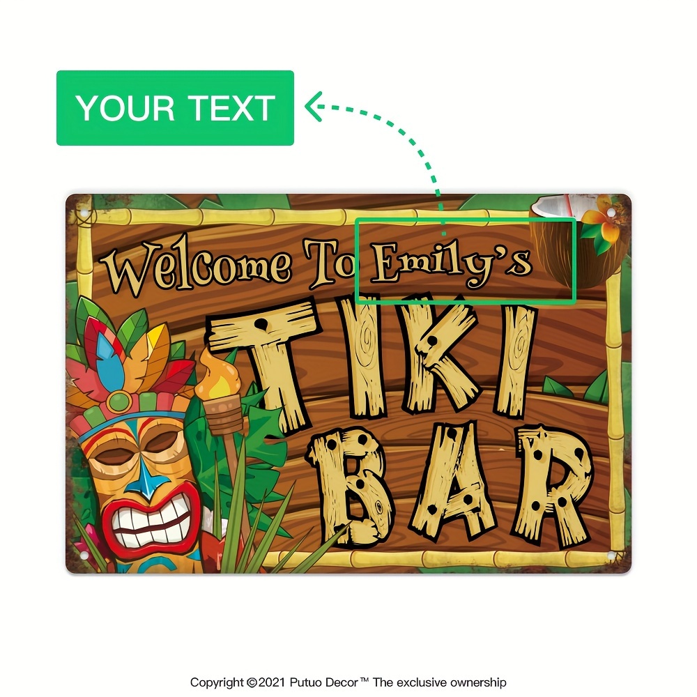 Papan Tanda Bar Tiki Dekorasi  - Home Bar And Restaurant ulasan dan harga