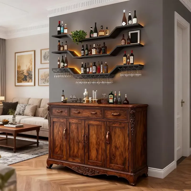 Rak Anggur LED 70.8 inci untuk - Home Bar Shelf ulasan dan harga