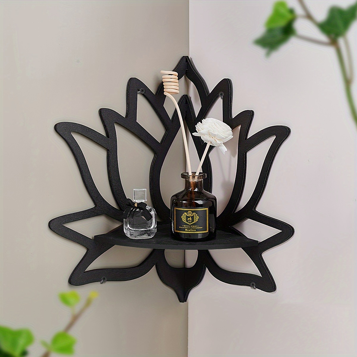 Rak Sudut Mengambang Lotus, Ra - Home Bar Shelf ulasan dan harga